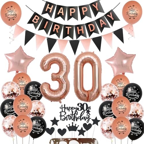 Luftballons 30 Geburtstag deko Frauen Schwarz rosegold ,ballon 30.Geburtstag deko für Frauen,deko 30 Geburtstag Frauen Tortendeko 30.geburtstag Frauen ,Geburtstagsdeko 30 jahre Frau Dekoration Luftballons 30 Geburtstag deko Frauen Schwarz rosegold ,ballon 30.Geburtstag deko für Frauen,deko 30 Geburtstag Frauen Tortendeko 30.geburtstag Frauen ,Geburtstagsdeko 30 jahre Frau Dekoration von Hongyantech