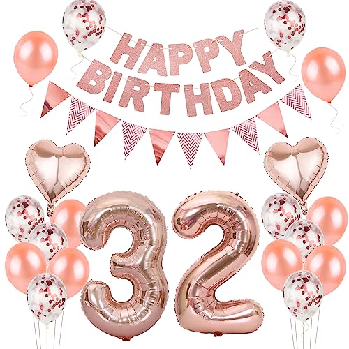 Luftballons 32. geburtstag Frauen deko rosegold,Geburtstagsdeko 32 jahre Frauen,ballons 32 Geburtstag Dekoration,deko 32. Geburtstag Frauen Deko rosegold,geburtstags banner 32 geburtstag deko Luftballons 32. geburtstag Frauen deko rosegold,Geburtstagsdeko 32 jahre Frauen,ballons 32 Geburtstag Dekoration,deko 32. Geburtstag Frauen Deko rosegold,geburtstags banner 32 geburtstag deko von Hongyantech