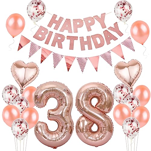 Luftballons 38. geburtstag Frauen deko rosegold,Geburtstagsdeko 38 jahre Frauen,ballons 38 Geburtstag Dekoration,deko 38. Geburtstag Frauen Deko rosegold,geburtstags banner 38 geburtstag deko Luftballons 38. geburtstag Frauen deko rosegold,Geburtstagsdeko 38 jahre Frauen,ballons 38 Geburtstag Dekoration,deko 38. Geburtstag Frauen Deko rosegold,geburtstags banner 38 geburtstag deko von Hongyantech