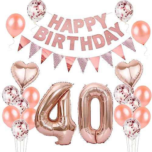 Luftballons 40. geburtstag Frauen deko rosegold,Geburtstagsdeko 40 jahre Frauen,ballons 40 Geburtstag Dekoration,deko 40. Geburtstag Frauen Deko rosegold,geburtstags banner 40 geburtstag deko Luftballons 40. geburtstag Frauen deko rosegold,Geburtstagsdeko 40 jahre Frauen,ballons 40 Geburtstag Dekoration,deko 40. Geburtstag Frauen Deko rosegold,geburtstags banner 40 geburtstag deko von Hongyantech
