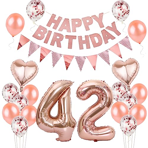 Luftballons 42. geburtstag Frauen deko rosegold,Geburtstagsdeko 42 jahre Frauen,ballons 42 Geburtstag Dekoration,deko 42. Geburtstag Frauen Deko rosegold,geburtstags banner 42 geburtstag deko Luftballons 42. geburtstag Frauen deko rosegold,Geburtstagsdeko 42 jahre Frauen,ballons 42 Geburtstag Dekoration,deko 42. Geburtstag Frauen Deko rosegold,geburtstags banner 42 geburtstag deko von Hongyantech