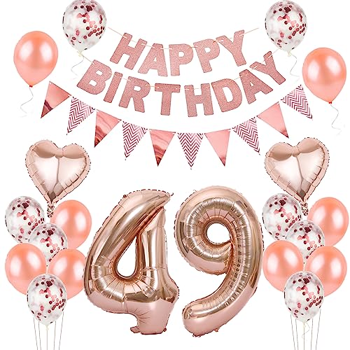 Luftballons 49. geburtstag Frauen deko rosegold,Geburtstagsdeko 49 jahre Frauen,ballons 49 Geburtstag Dekoration,deko 49. Geburtstag Deko rosegold,geburtstags banner 49 deko Luftballons 49. geburtstag Frauen deko rosegold,Geburtstagsdeko 49 jahre Frauen,ballons 49 Geburtstag Dekoration,deko 49. Geburtstag Deko rosegold,geburtstags banner 49 deko von Hongyantech