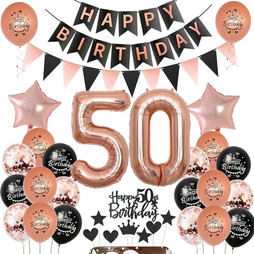 Luftballons 50 Geburtstag deko Frauen Schwarz rosegold ,ballon 50.Geburtstag deko für Frauen,deko 50 Geburtstag Frauen Tortendeko 50.geburtstag Frauen ,Geburtstagsdeko 50 jahre Frau Dekoration Luftballons 50 Geburtstag deko Frauen Schwarz rosegold ,ballon 50.Geburtstag deko für Frauen,deko 50 Geburtstag Frauen Tortendeko 50.geburtstag Frauen ,Geburtstagsdeko 50 jahre Frau Dekoration von Hongyantech