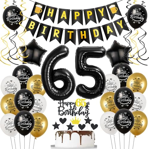 Luftballons 65. Geburtstag Schwarz Golden, Geburtstagsdeko 65 Jahre Mann Frauen, Ballon 65. Geburtstag, Folienballon Zahl 65, deko 65. geburtstag Frauen, Schwarz Tortendeko 65 Geburtstag Mann Deko Luftballons 65. Geburtstag Schwarz Golden, Geburtstagsdeko 65 Jahre Mann Frauen, Ballon 65. Geburtstag, Folienballon Zahl 65, deko 65. geburtstag Frauen, Schwarz Tortendeko 65 Geburtstag Mann Deko von Hongyantech