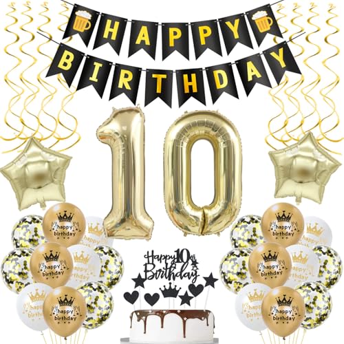 deko 10. geburtstag mädchen Junge deko Schwarz gold ballon 10. geburtstag Junge,deko 10 geburtstag Junge luftballon 10.geburtstag deko Junge geburtstagsdeko 10 jahre Geburtstag Deko Junge Mädchen deko 10. geburtstag mädchen Junge deko Schwarz gold ballon 10. geburtstag Junge,deko 10 geburtstag Junge luftballon 10.geburtstag deko Junge geburtstagsdeko 10 jahre Geburtstag Deko Junge Mädchen von Hongyantech