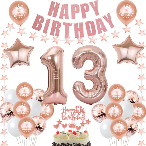 deko 13. Geburtstag Dekoration Mädchen Rosegold Tortendeko 13 Geburtstag Mädchen Deko Luftballons 13. Geburtstag Party Deko 13 jahre Mädchen Geburtstagsdeko Folienballon 13 Geburtstag Geschenk deko 13. Geburtstag Dekoration Mädchen Rosegold Tortendeko 13 Geburtstag Mädchen Deko Luftballons 13. Geburtstag Party Deko 13 jahre Mädchen Geburtstagsdeko Folienballon 13 Geburtstag Geschenk von Hongyantech