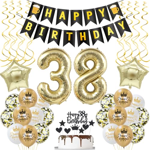 deko 38. geburtstag Frauen Mann deko Schwarz gold ballon 38. geburtstag Mann,deko 38 geburtstag Mann Schwarz luftballon 38.geburtstag deko Mann geburtstagsdeko 38 jahre Geburtstag Deko Männer Frau deko 38. geburtstag Frauen Mann deko Schwarz gold ballon 38. geburtstag Mann,deko 38 geburtstag Mann Schwarz luftballon 38.geburtstag deko Mann geburtstagsdeko 38 jahre Geburtstag Deko Männer Frau von Hongyantech