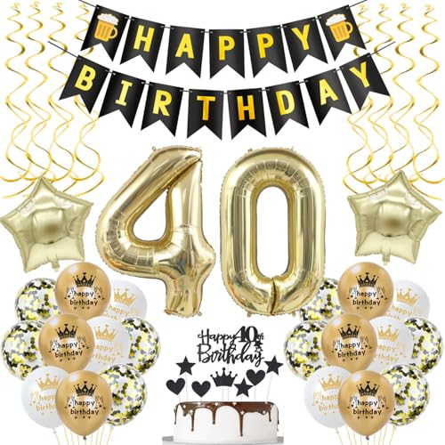 deko 40. geburtstag Frauen Mann deko Schwarz gold ballon 40. geburtstag Mann,deko 40 geburtstag Mann Schwarz luftballon 40.geburtstag deko Mann geburtstagsdeko 40 jahre Geburtstag Deko Männer Frau deko 40. geburtstag Frauen Mann deko Schwarz gold ballon 40. geburtstag Mann,deko 40 geburtstag Mann Schwarz luftballon 40.geburtstag deko Mann geburtstagsdeko 40 jahre Geburtstag Deko Männer Frau von Hongyantech