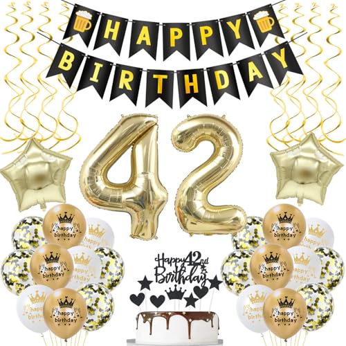 deko 42. geburtstag Frauen Mann deko Schwarz gold ballon 42. geburtstag Mann,deko 42 geburtstag Mann Schwarz luftballon 42.geburtstag deko Mann geburtstagsdeko 42 jahre Geburtstag Deko Männer Frau deko 42. geburtstag Frauen Mann deko Schwarz gold ballon 42. geburtstag Mann,deko 42 geburtstag Mann Schwarz luftballon 42.geburtstag deko Mann geburtstagsdeko 42 jahre Geburtstag Deko Männer Frau von Hongyantech