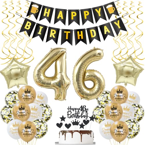 deko 46. geburtstag Frauen Mann deko Schwarz gold ballon 46. geburtstag Mann,deko 46 geburtstag Mann Schwarz luftballon 46.geburtstag deko Mann geburtstagsdeko 46 jahre Geburtstag Deko Männer Frau deko 46. geburtstag Frauen Mann deko Schwarz gold ballon 46. geburtstag Mann,deko 46 geburtstag Mann Schwarz luftballon 46.geburtstag deko Mann geburtstagsdeko 46 jahre Geburtstag Deko Männer Frau von Hongyantech