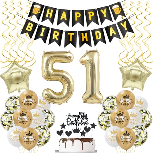 deko 51. geburtstag Frauen Mann deko Schwarz gold ballon 51. geburtstag Mann,deko 51 geburtstag Mann Schwarz luftballon 51.geburtstag deko Mann geburtstagsdeko 51 jahre Geburtstag Deko Männer Frau deko 51. geburtstag Frauen Mann deko Schwarz gold ballon 51. geburtstag Mann,deko 51 geburtstag Mann Schwarz luftballon 51.geburtstag deko Mann geburtstagsdeko 51 jahre Geburtstag Deko Männer Frau von Hongyantech
