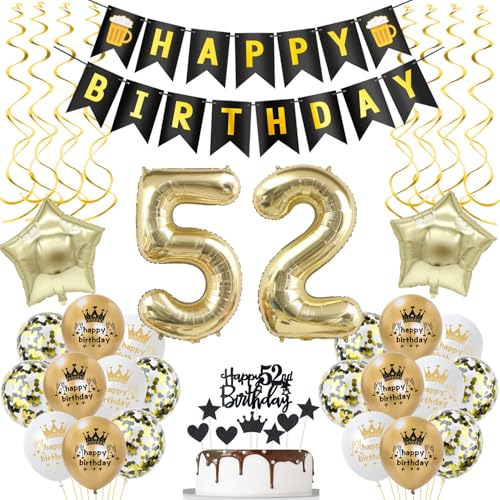 deko 52. geburtstag Frauen Mann deko Schwarz gold ballon 52. geburtstag Mann,deko 52 geburtstag Mann Schwarz luftballon 52.geburtstag deko Mann geburtstagsdeko 52 jahre Geburtstag Deko Männer Frau deko 52. geburtstag Frauen Mann deko Schwarz gold ballon 52. geburtstag Mann,deko 52 geburtstag Mann Schwarz luftballon 52.geburtstag deko Mann geburtstagsdeko 52 jahre Geburtstag Deko Männer Frau von Hongyantech