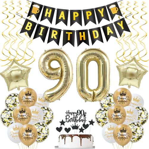 deko 90. geburtstag Frauen Mann deko Schwarz gold ballon 90. geburtstag Mann,deko 90 geburtstag Mann Schwarz luftballon 90.geburtstag deko Mann geburtstagsdeko 90 jahre Geburtstag Deko Männer Frau deko 90. geburtstag Frauen Mann deko Schwarz gold ballon 90. geburtstag Mann,deko 90 geburtstag Mann Schwarz luftballon 90.geburtstag deko Mann geburtstagsdeko 90 jahre Geburtstag Deko Männer Frau von Hongyantech