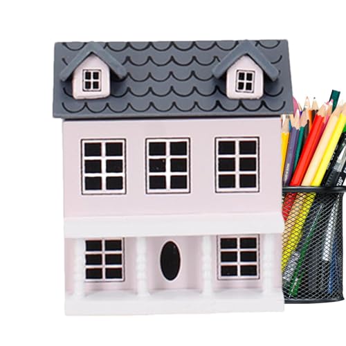 Honhoha DIY Miniaturhaus-Bausatz, Miniatur-Puppenhaus-Bausatz Villa,Holz-DIY-Haus-Set, Miniatur-Ornamente | Holz-DIY-Hausbausatz, Villa-Gebäude, Miniaturhausmodelle, Villa, kleines Haus, von Honhoha