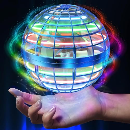 Hoofun Fliegender Ball, 2024 Flying Spinner, Magischer Ball mit RGB Licht, Magic Hover Schwebe Ball, UFO Zauberball, Bumerang Spielzeug Drohne Geschenke für 6,7,8,9,10,11,12+ jährigen Kinder(Blau) Hoofun Fliegender Ball, 2024 Flying Spinner, Magischer Ball mit RGB Licht, Magic Hover Schwebe Ball, UFO Zauberball, Bumerang Spielzeug Drohne Geschenke für 6,7,8,9,10,11,12+ jährigen Kinder(Blau) von Hoofun