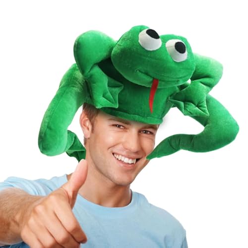 Hooin Froschhut, Froschkostüm-Partyhut, Kostüm-Kopfbedeckung in Erwachsenengröße. von Hooin
