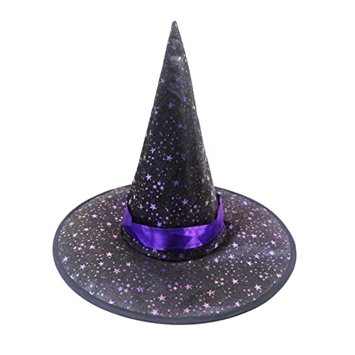 Hooin Glitzernder Sternen-Halloween-Hut, bezaubernder Partyhut für den Nachthimmel Hooin Glitzernder Sternen-Halloween-Hut, bezaubernder Partyhut für den Nachthimmel von Hooin