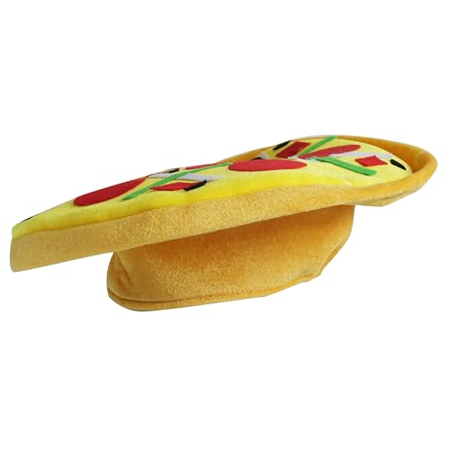 Hooin Pizzahut – Originelle italienische Party-Kopfbedeckung mit Filzbelägen – Bequeme Passform – Perfekt für Fancy-Dress-Events & Themenpartys von Hooin