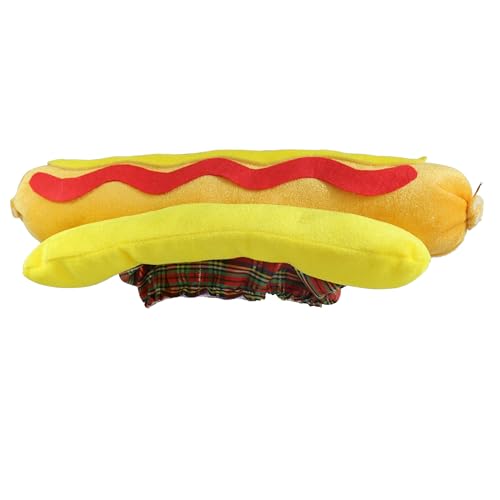 Hotdog Hut - Erwachsenengröße, lustiges Kostüm-Kopfbedeckung für Faschingspartys, Halloween, Cosplay & Festivals Hotdog Hut - Erwachsenengröße, lustiges Kostüm-Kopfbedeckung für Faschingspartys, Halloween, Cosplay & Festivals von Hooin