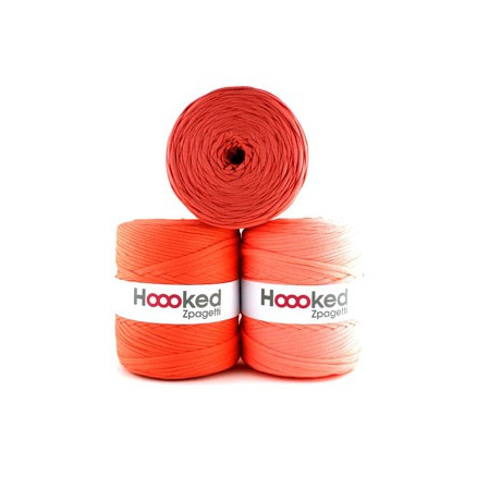 Hoooked Zpagetti T-Shirt Garn Unicolor 09 Orangeton 1 Stk von Hoooked
