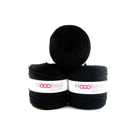Hoooked Zpagetti T-Shirt Garn Unicolor 1 Schwarzton 1 Stk von Hoooked