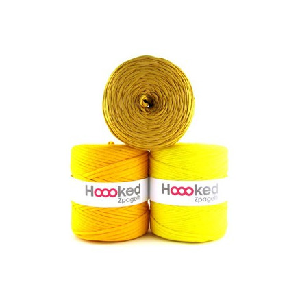Hoooked Zpagetti T-Shirt Garn Unicolor 13 Gelbton 1 Stk von Hoooked