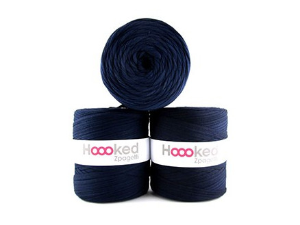 Hoooked Zpagetti T-Shirt Garn Unicolor 16 Dunkler Blauton 1 Stk von Hoooked