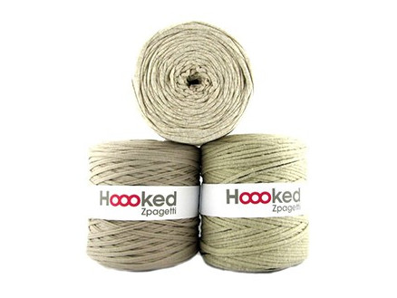 Hoooked Zpagetti T-Shirt Garn Unicolor 17 Beigeton 1 Stk von Hoooked