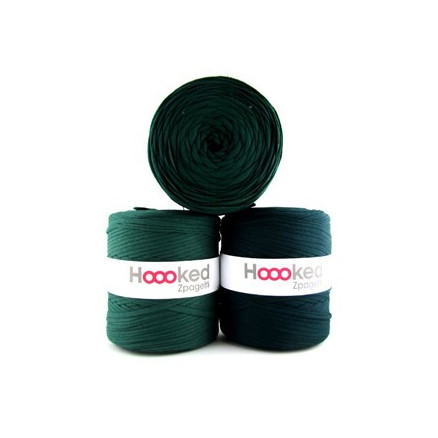 Hoooked Zpagetti T-Shirt Garn Unicolor 25 Dunkler Grünton 1 Stk von Hoooked