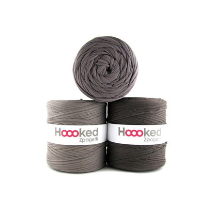 Hoooked Zpagetti T-Shirt Garn Unicolor 3 Grau-/Braunton 1 Stk von Hoooked