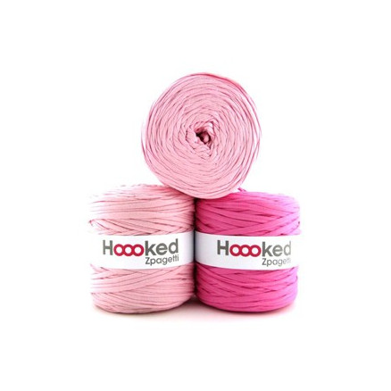 Hoooked Zpagetti T-Shirt Garn Unicolor 5 Heller Pinkton 1 Stk Hoooked Zpagetti T-Shirt Garn Unicolor 5 Heller Pinkton 1 Stk von Hoooked