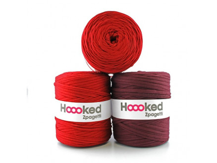 Hoooked Zpagetti T-Shirt Garn Unicolor 51 Bordeauxton 1 Stk von Hoooked