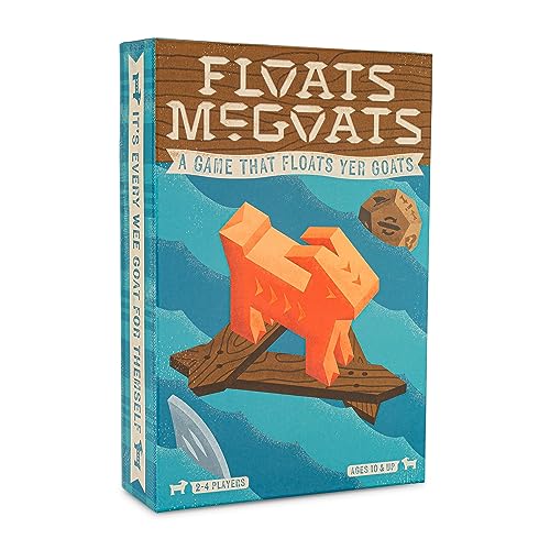 Floats McGoats Strategie-Brettspiel, familienfreundlich, 2–4 Spieler, ab 10 Jahren, 15–30 Minuten Floats McGoats Strategie-Brettspiel, familienfreundlich, 2–4 Spieler, ab 10 Jahren, 15–30 Minuten von Hootenanny Games