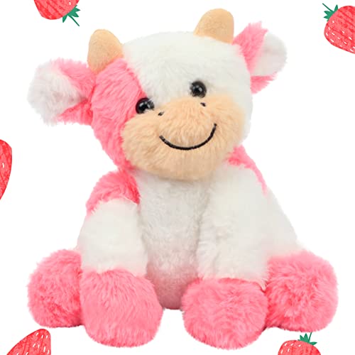 Hopearl Niedliches Plüschkuh-Spielzeug, Schlenker, Milchrinder, weiches Stofftier, niedliches Geburtstag, für Jungen, Mädchen, Kinder, Kleinkinder, Rosa, 22,9 cm Hopearl Niedliches Plüschkuh-Spielzeug, Schlenker, Milchrinder, weiches Stofftier, niedliches Geburtstag, für Jungen, Mädchen, Kinder, Kleinkinder, Rosa, 22,9 cm von Hopearl