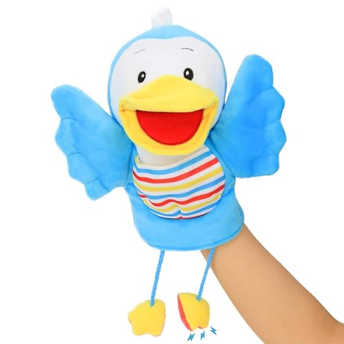 Hopearl Plüsch Vogel Handpuppe mit offenem beweglichem Mund für fantasievolles Spiel, Rollenspiel, interaktives Spielzeug für Storytelling Teaching Puppet Theater, Geschenk für Kinder, blau, 40.5cm Hopearl Plüsch Vogel Handpuppe mit offenem beweglichem Mund für fantasievolles Spiel, Rollenspiel, interaktives Spielzeug für Storytelling Teaching Puppet Theater, Geschenk für Kinder, blau, 40.5cm von Hopearl