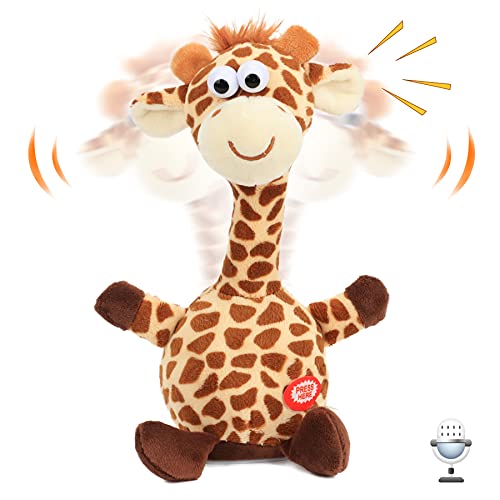 Hopearl Sprechende Giraffe wiederholt das, was Sie Sagen, schüttelnden Kopf, elektrisches interaktives animiertes Spielzeug, sprechender Plüsch-Kumpel, Geburtstagsfest für Kleinkinder, 24 cm Hopearl Sprechende Giraffe wiederholt das, was Sie Sagen, schüttelnden Kopf, elektrisches interaktives animiertes Spielzeug, sprechender Plüsch-Kumpel, Geburtstagsfest für Kleinkinder, 24 cm von Hopearl