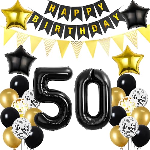 50. Geburtstag Dekoration Schwarz gold, Geburtstagsdeko 50 Jahre mann frau, 50 Geburtstag Deko männer frauen 50 Ballon Geburtstagdeko set, Luftballons 50. Geburtstag Party Deko 50 Geburtstag männer 50. Geburtstag Dekoration Schwarz gold, Geburtstagsdeko 50 Jahre mann frau, 50 Geburtstag Deko männer frauen 50 Ballon Geburtstagdeko set, Luftballons 50. Geburtstag Party Deko 50 Geburtstag männer von Hopewey