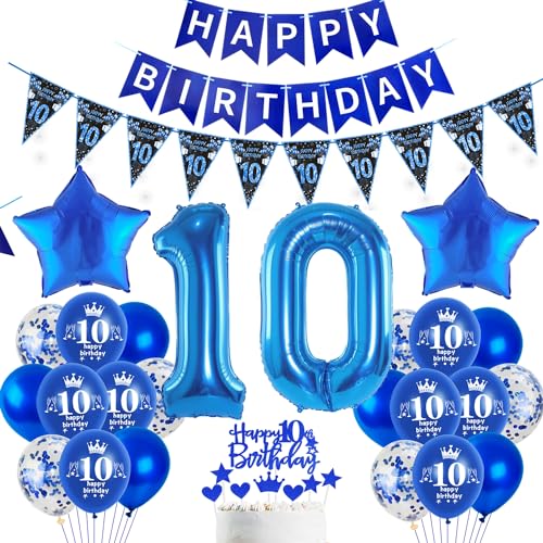 Blau Luftballon 10. Geburtstag Dekoration Blau Tortendeko 10. Geburtstag Junge Geburtstagsdeko 10 Jahre Junge Folienballon 10 Ballon Blau Luftballon 10. Geburtstag Dekoration Blau Tortendeko 10. Geburtstag Junge Geburtstagsdeko 10 Jahre Junge Folienballon 10 Ballon von Hopewey