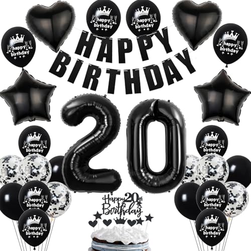 Deko 20. Geburtstag Frauen Mann Ballon Dekoration Schwarz Tortendeko 20. Geburtstag Frau Luftballon 20 Geburtstag deko Männer Frauen Schwarz 20 Geburtstagsdeko 20 Jahre Frauen Mann Ballon Schwarz Deko 20. Geburtstag Frauen Mann Ballon Dekoration Schwarz Tortendeko 20. Geburtstag Frau Luftballon 20 Geburtstag deko Männer Frauen Schwarz 20 Geburtstagsdeko 20 Jahre Frauen Mann Ballon Schwarz von Hopewey