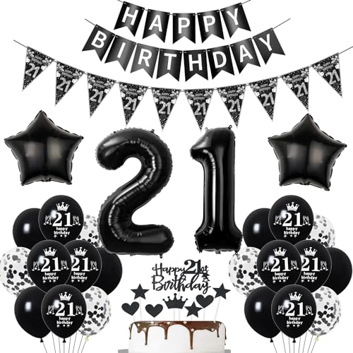 Deko 21. Geburtstag Mann Frauen Schwarz Tortendeko 21 Geburtstag Frauen Party Deko Schwarz Luftballons 21 Geburtstag Mann deko Geburtstagsdeko 21 jahre Mann Ballon 21 Geburtstag Frauen Deko 21. Geburtstag Mann Frauen Schwarz Tortendeko 21 Geburtstag Frauen Party Deko Schwarz Luftballons 21 Geburtstag Mann deko Geburtstagsdeko 21 jahre Mann Ballon 21 Geburtstag Frauen von Hopewey