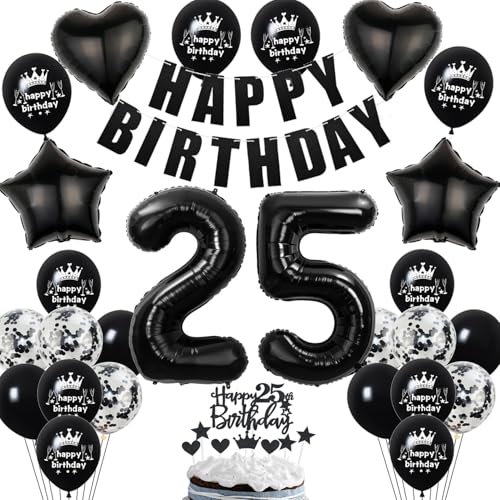 Deko 25. Geburtstag Frauen Mann Ballon Dekoration Schwarz Tortendeko 25. Geburtstag Frau Luftballon 25 Geburtstag deko Männer Frauen Schwarz 25 Geburtstagsdeko 25 Jahre Frauen Mann Ballon Schwarz Deko 25. Geburtstag Frauen Mann Ballon Dekoration Schwarz Tortendeko 25. Geburtstag Frau Luftballon 25 Geburtstag deko Männer Frauen Schwarz 25 Geburtstagsdeko 25 Jahre Frauen Mann Ballon Schwarz von Hopewey