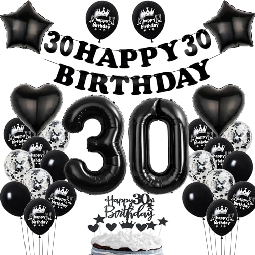 Deko 30. Geburtstag Frauen Mann Dekoration Schwarz Tortendeko 30. Geburtstag Frau Mann Luftballon 30 deko Frau 30. Männer Ballon Geburtstagsdeko 30 Jahre Frauen Schwarz Deko 30. Geburtstag Frauen Mann Dekoration Schwarz Tortendeko 30. Geburtstag Frau Mann Luftballon 30 deko Frau 30. Männer Ballon Geburtstagsdeko 30 Jahre Frauen Schwarz von Hopewey