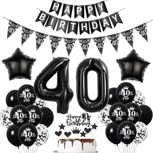 Deko 40. Geburtstag Mann Frauen Schwarz Tortendeko 40 Geburtstag Frauen Party Deko Schwarz Luftballons 40 Geburtstag Mann deko Geburtstagsdeko 40 jahre Mann Ballon 40 Geburtstag Frauen Deko 40. Geburtstag Mann Frauen Schwarz Tortendeko 40 Geburtstag Frauen Party Deko Schwarz Luftballons 40 Geburtstag Mann deko Geburtstagsdeko 40 jahre Mann Ballon 40 Geburtstag Frauen von Hopewey