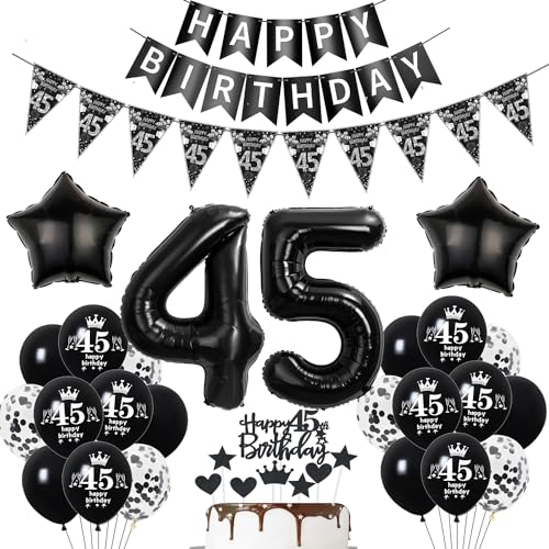 Deko 45. Geburtstag Mann Frauen Schwarz Tortendeko 45 Geburtstag Frauen Party Deko Schwarz Luftballons 45 Geburtstag Mann deko Geburtstagsdeko 45 jahre Mann Ballon 45 Geburtstag Frauen Deko 45. Geburtstag Mann Frauen Schwarz Tortendeko 45 Geburtstag Frauen Party Deko Schwarz Luftballons 45 Geburtstag Mann deko Geburtstagsdeko 45 jahre Mann Ballon 45 Geburtstag Frauen von Hopewey