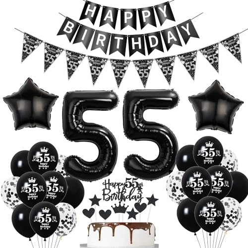 Deko 55. Geburtstag Mann Frauen Schwarz Tortendeko 55 Geburtstag Frauen Party Deko Schwarz Luftballons 55 Geburtstag Mann deko Geburtstagsdeko 55 jahre Mann Ballon 55 Geburtstag Frauen Deko 55. Geburtstag Mann Frauen Schwarz Tortendeko 55 Geburtstag Frauen Party Deko Schwarz Luftballons 55 Geburtstag Mann deko Geburtstagsdeko 55 jahre Mann Ballon 55 Geburtstag Frauen von Hopewey