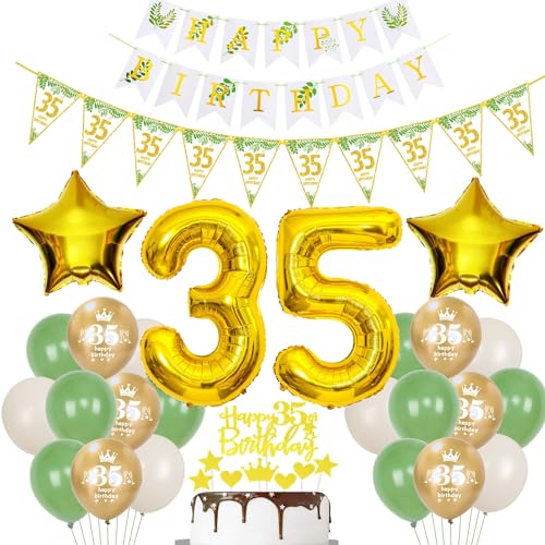 Gold Luftballons 35 Geburtstag Frauen Mann Dekoration Oliv grün Tortendeko 35 Geburtstag Frauen Geburtstagsdeko 35 Jahre Frau Folienballon 35 deko 35. männer Ballon party deko Gold Luftballons 35 Geburtstag Frauen Mann Dekoration Oliv grün Tortendeko 35 Geburtstag Frauen Geburtstagsdeko 35 Jahre Frau Folienballon 35 deko 35. männer Ballon party deko von Hopewey