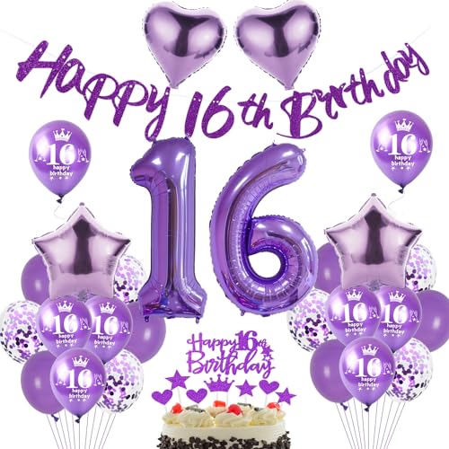 Lila Luftballon 16. Geburtstag Dekoration Mädchen Lila Tortendeko 16. Geburtstag Mädchen Geburtstagsdeko 16 Jahre Mädchen Ballon violett Folienballon 16 deko 16. Geburtstag Mädchen Lila Ballon Lila Luftballon 16. Geburtstag Dekoration Mädchen Lila Tortendeko 16. Geburtstag Mädchen Geburtstagsdeko 16 Jahre Mädchen Ballon violett Folienballon 16 deko 16. Geburtstag Mädchen Lila Ballon von Hopewey