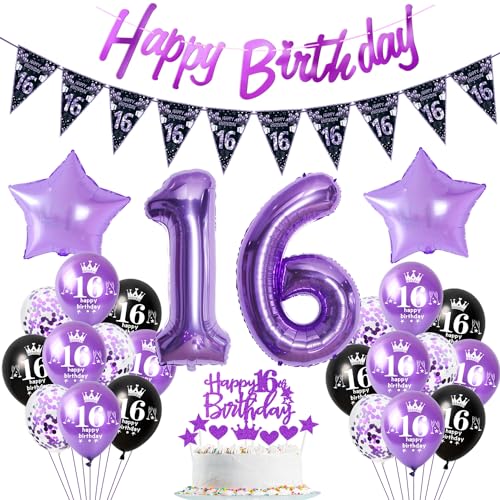 Lila Luftballon 16. Geburtstag Dekoration violett Tortendeko 16. Geburtstag Mädchen party deko Geburtstagsdeko 16 Jahre Mädchen Lila Folienballon 16 deko 16. Geburtstag Mädchen Ballon Lila Luftballon 16. Geburtstag Dekoration violett Tortendeko 16. Geburtstag Mädchen party deko Geburtstagsdeko 16 Jahre Mädchen Lila Folienballon 16 deko 16. Geburtstag Mädchen Ballon von Hopewey