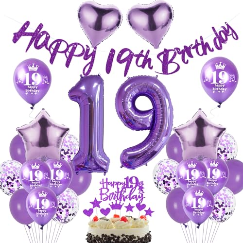 Lila Luftballon 19. Geburtstag Dekoration Mädchen Lila Tortendeko 19. Geburtstag Mädchen Geburtstagsdeko 19 Jahre Mädchen Ballon violett Folienballon 19 deko 19. Geburtstag Mädchen Lila Ballon Lila Luftballon 19. Geburtstag Dekoration Mädchen Lila Tortendeko 19. Geburtstag Mädchen Geburtstagsdeko 19 Jahre Mädchen Ballon violett Folienballon 19 deko 19. Geburtstag Mädchen Lila Ballon von Hopewey