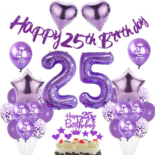 Lila Luftballon 25. Geburtstag Dekoration Frauen Lila Tortendeko 25. Geburtstag Frauen Geburtstagsdeko 25 Jahre Frauen Ballon violett Folienballon 25 deko 25. Geburtstag Frau Mädchen Lila Ballon Lila Luftballon 25. Geburtstag Dekoration Frauen Lila Tortendeko 25. Geburtstag Frauen Geburtstagsdeko 25 Jahre Frauen Ballon violett Folienballon 25 deko 25. Geburtstag Frau Mädchen Lila Ballon von Hopewey